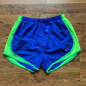 Nike Blue/Green Dri-Fit Shorts